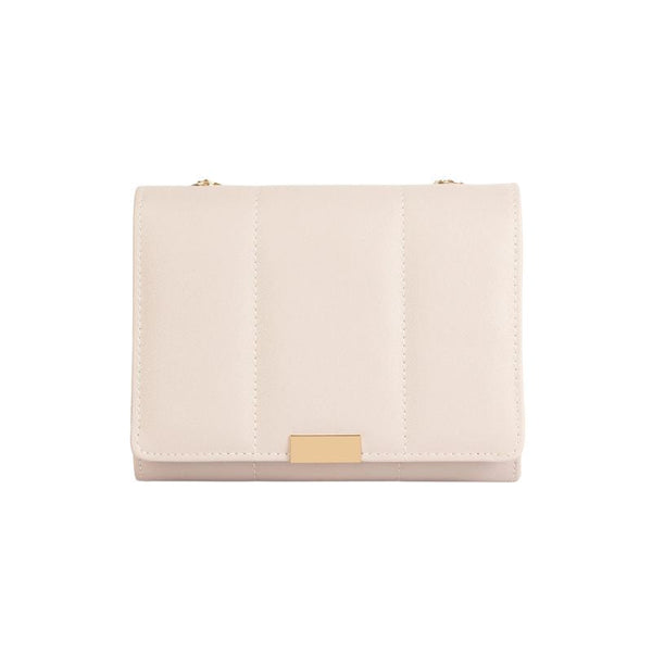 Leuxor Beige Leather Handbag