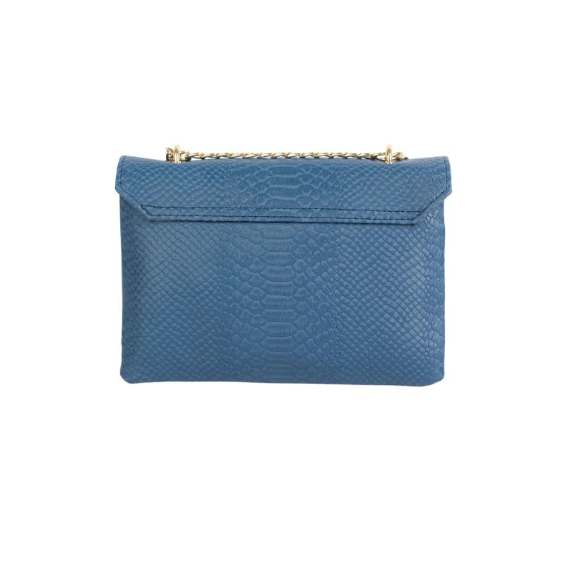 Leuxor Blue Leather handbag