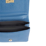 Leuxor Blue Leather handbag