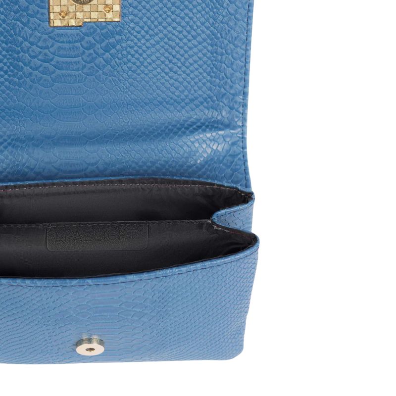 Leuxor Blue Leather handbag