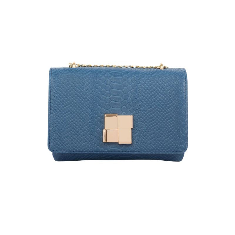 Leuxor Blue Leather handbag