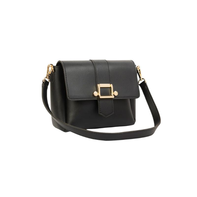 Leuxor black leather handbag